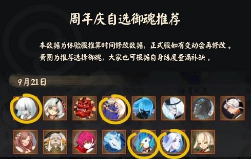 《阴阳师》中的六周年自选御魂怎么选择?阴阳师自选御魂选择攻略一览